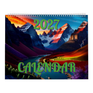 2027 Verbazingwekkende Mooie Prachtige Landschappe Kalender