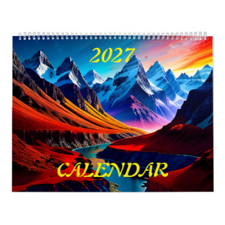 2027 Verbazingwekkende Mooie Prachtige Landschappe Kalender