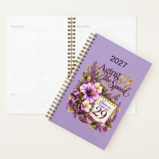 2027 Veroudert 1/4 van het Tempo 29 Februari Bloem Planner