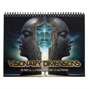 2027 Visionaire Dimensies 6 Surrealistische Landsc Kalender