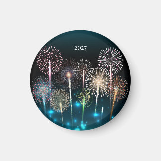 2027 Vuurwerk, Gelukkig Nieuwjaar Magneet