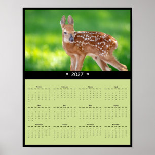 2027 Wandkalender Hertenjong - Bosbaby Poster