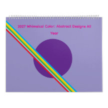 2027 Whimsical Kleur: Abstracte Ontwerpen Het Hele