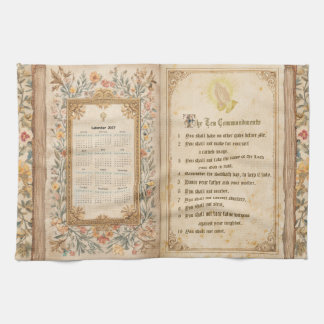2027Kalender Handdoek Tien Geboden Monastiek