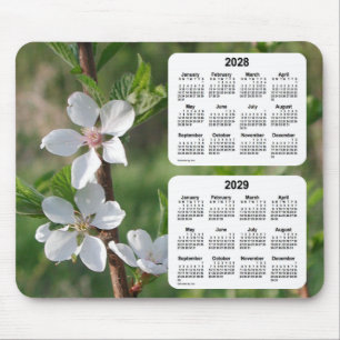 2028-2029 Kornoelje de Kalender van 2 Jaar door Muismat