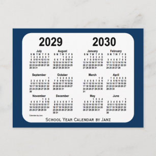 2029-2030 Politiebox Blauwe schoolagenda van Janz Briefkaart
