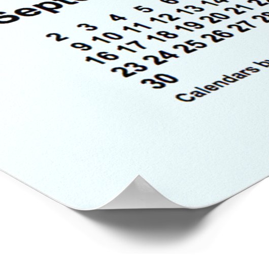 2029 Alice Blue Kalender van Janz Print (Hoek)