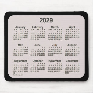 2029 La Boca op zwarte agenda van Janz Two Tone Muismat