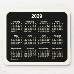 2029 Neon Sepia Agenda van Janz Two Tone Muismat