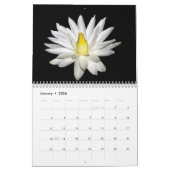 202y witte bloemen kalender (Jan 2026)