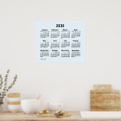 2030 Alice Blue Kalender van Janz Print (Keuken)