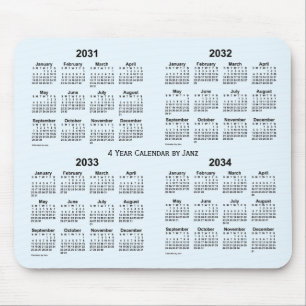 2031-2034 Alice Blue 4 Year Agenda van Janz Muismat