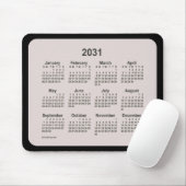 2031 La Boca op zwarte agenda van Janz Two Tone Muismat (Met muis)