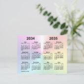 2034-2035 Regenboogwolk Schoolkalender door Janz Briefkaart (Staand voorkant)