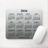 2034 Faded White Agenda van Janz Muismat (Met muis)