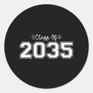 2035 senioren, Klasse van 2035 Afstuderen Ronde Sticker
