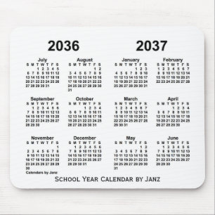 2036-2037 Agenda van het Witte Schooljaar van Janz Muismat