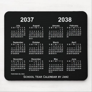 2037-2038 Agenda van het Neon School Year van Janz Muismat