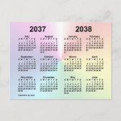 2037-2038 Rainbow Cloud School Kalendar door Janz Briefkaart (Voorkant)