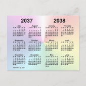 2037-2038 Rainbow Cloud Schoolkalender van Janz Briefkaart (Voorkant)