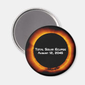 2045 Totale zonsverduistering Magneet (Voorkant / Achterkant)