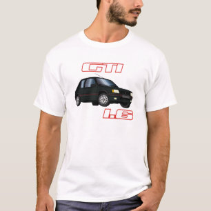 205 GTI 1.6 87 88 89 90 zwart T-shirt