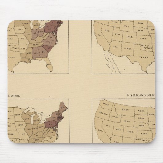 205 Vervaardiging/vierkante mijl Muismat (Voorkant)