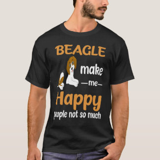 207 Beagle Maak Me Gelukkig T-shirt