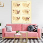 207 Vervaardiging/vierkante mijl Canvas Afdruk (Insitu (Woonkamer))