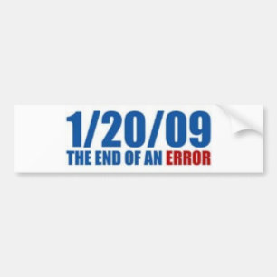 20-01-09 EINDE FOUT BUMPERSTICKER