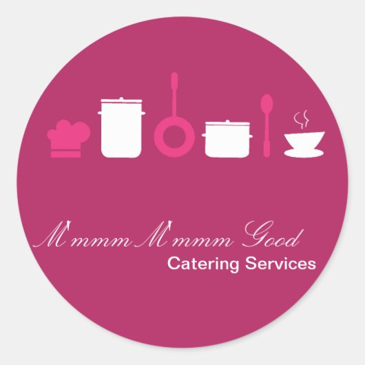 20 - 1,5" Catering Chef Zakelijke Stickers (Voorkant)