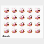 20 - 1,5" Cup Cakes Bakery Sweet Address Stickers (Feuille)