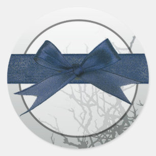 20 - 1.5 Envelop Seal Frosted Glass gebarsten Mirr Ronde Sticker