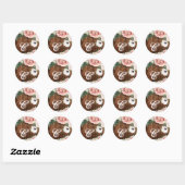 20 - 1,5 Envelop Seal Geometrische Tuin Roos Schuu Ronde Sticker (Vel)