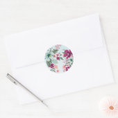 20 - 1.5 Envelop Seal Licht Blauw Vervagen Bloemen Ronde Sticker (Envelop)