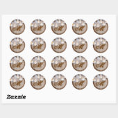 20 - 1.5 Envelop Seal Mason Jar Candle Lights Ronde Sticker (Vel)