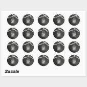 20 - 1.5 Envelop Seal Mason Jar String Lights Ronde Sticker (Vel)