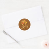 20 - 1.5 Envelop Seal Modern Autumn Tree Herfst Ronde Sticker (Envelop)