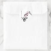 20 - 1.5 Envelop Seal zombie bloed druppelvampier Ronde Sticker (Tas)