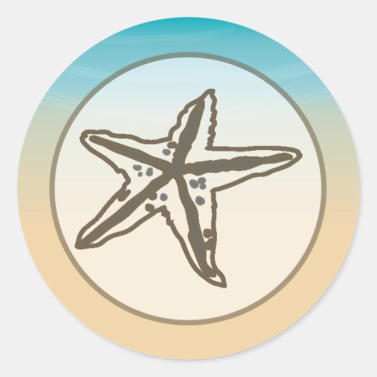 20 - 1,5" Envelop Sticker Ocean Beach Shore Seash (Voorkant)