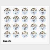 20 - 1.5 Envelope Seal Beach Zee Mason Jars Ocean Ronde Sticker (Vel)
