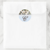 20 - 1.5 Envelope Seal Beach Zee Mason Jars Ocean Ronde Sticker (Tas)