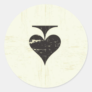 20 - 1,5 Envelope Seal Casino Love Ronde Sticker