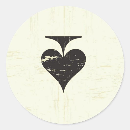 20 - 1,5 Envelope Seal  Casino Love Ronde Sticker (Voorkant)