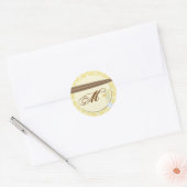 20 - 1.5 Envelope Seal Country Mason Jar Flowers Ronde Sticker (Envelop)