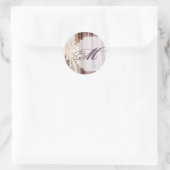 20 - 1.5 Envelope Seal Feather Center Piece Glam Ronde Sticker (Tas)