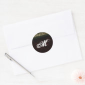 20 - 1,5 Envelope Seal Monogram Kerstmis XMAS Ronde Sticker (Envelop)