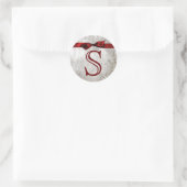 20 - 1,5 Envelope Seal Monogram Kerstmis XMAS Ronde Sticker (Tas)