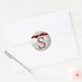 20 - 1,5 Envelope Seal Monogram Kerstmis XMAS Ronde Sticker (Envelop)