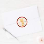 20 - 1.5 Envelope Seal Paper Lantaarns op Rood Ronde Sticker (Envelop)